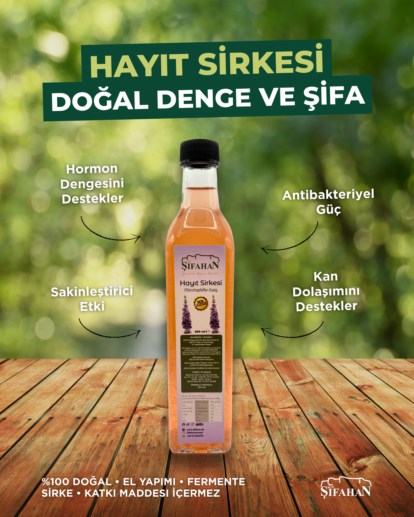 Mönchspfeffer-Essig 500ml