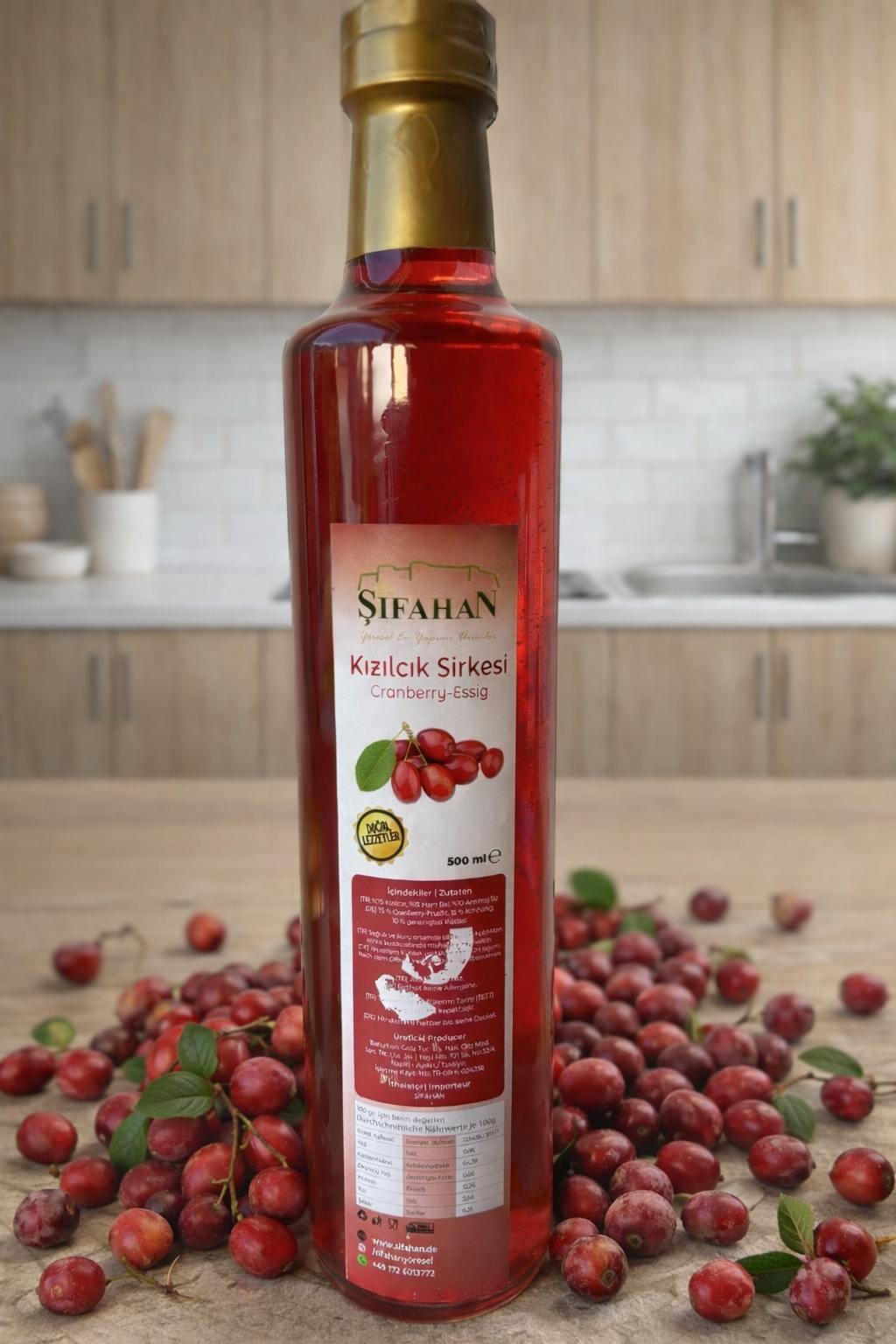 Kızılcık Sirkesi (500ml)
