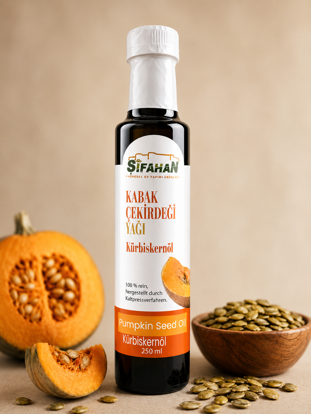 Kabak Çekirdeği Yağı 250 ml Soğuk Sıkım