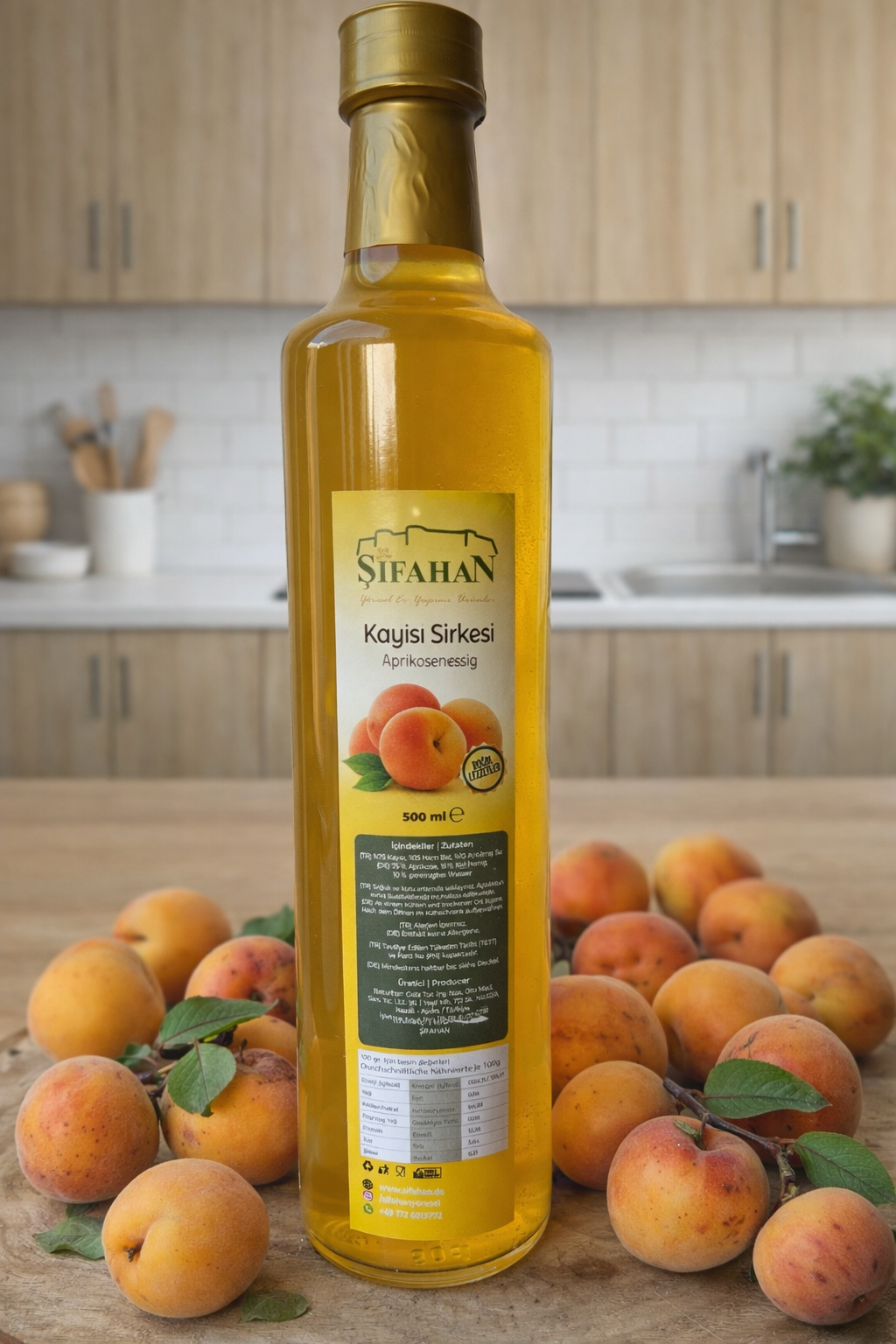 Kayısı Sirkesi (500ml)