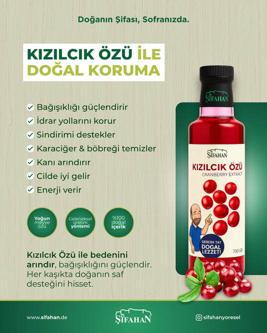 Kızılcık Özü 700 Gr – Doğal, Katkısız ve Yoğun Aromalı