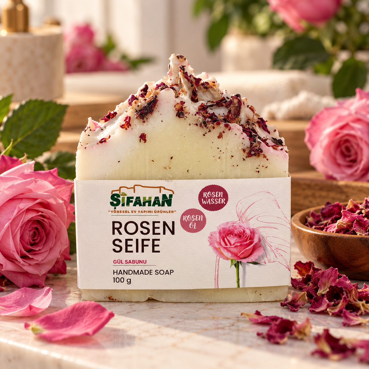 Hakiki Gül Sabunu +- 100gr