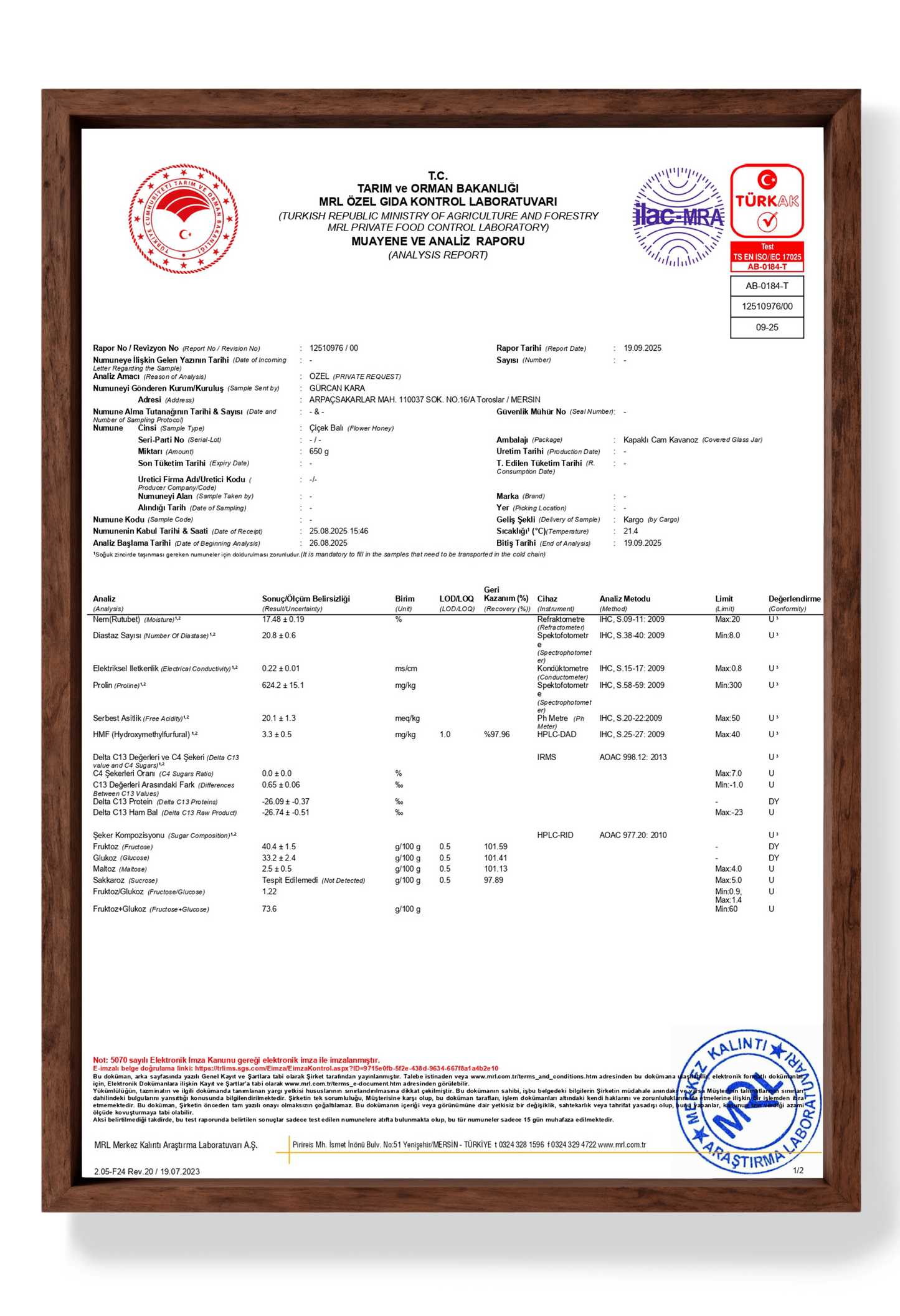 Hakkari Süzme Çiçek Balı 860g