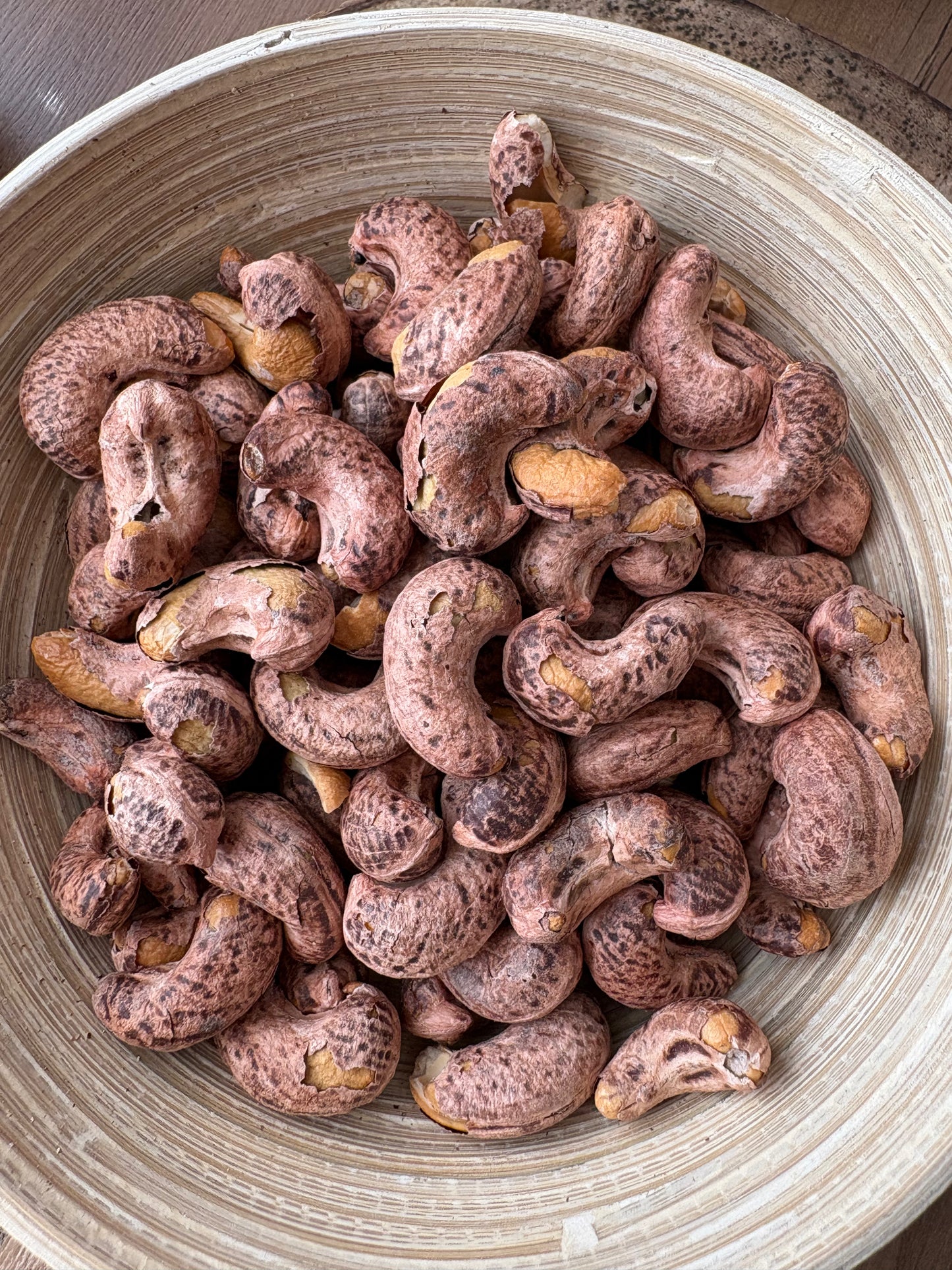 Geröstete Cashews in der Schale, ölfrei, naturbelassen 500g