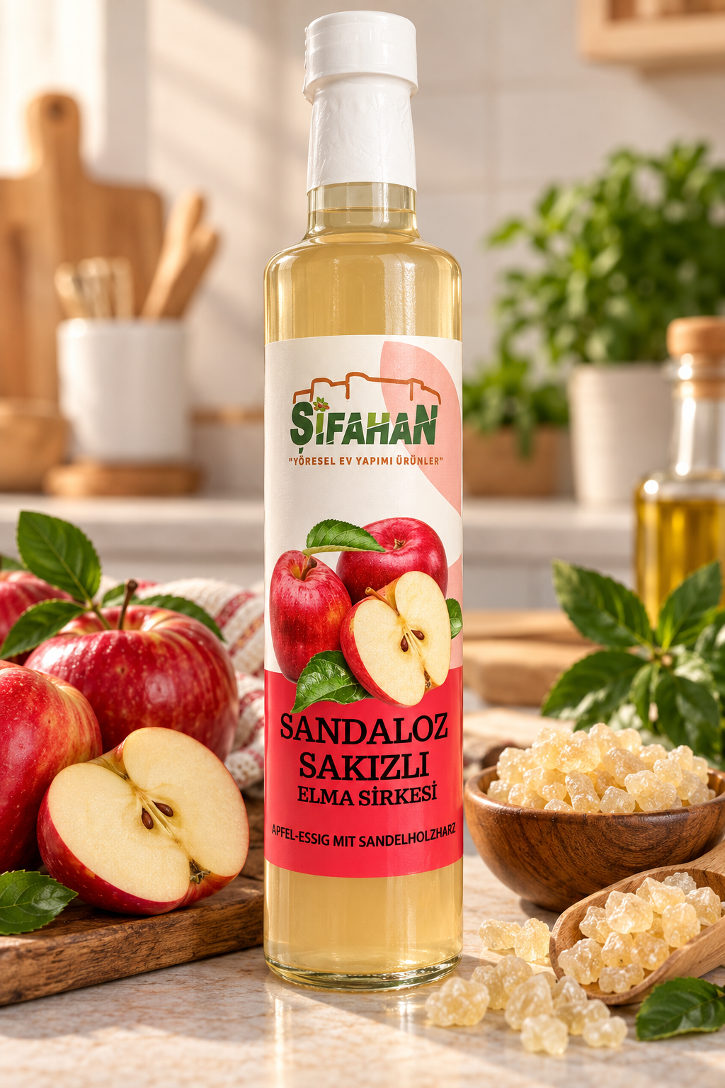 Sandaloz Sakızlı Elma Sirkesi 500ml