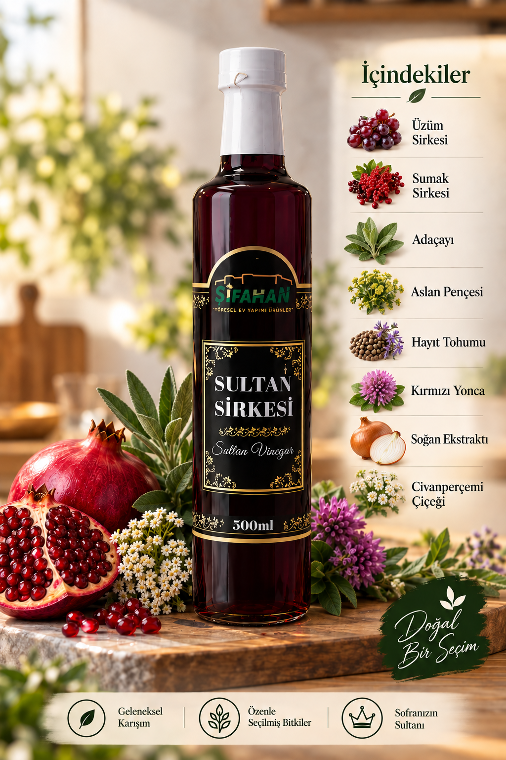 Sultan Sirkesi 500ml