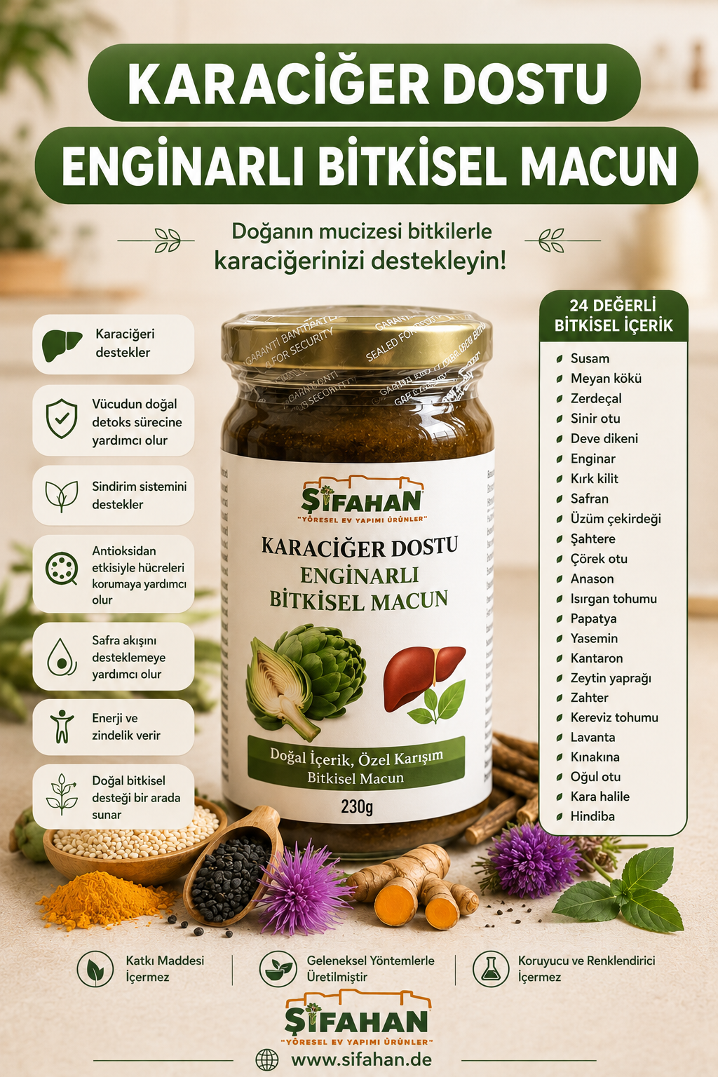 Enginarlı Bitkisel Macun (230g)