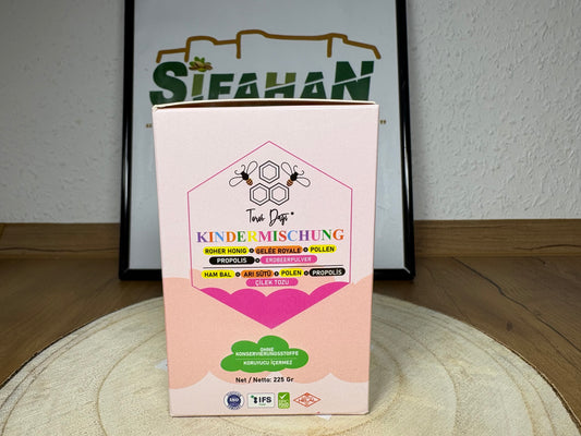 Toros Dağı Arı Sütü - Polen - Propolis - Çilek Tozu - Bal Çocuk Karışımı 225 gr