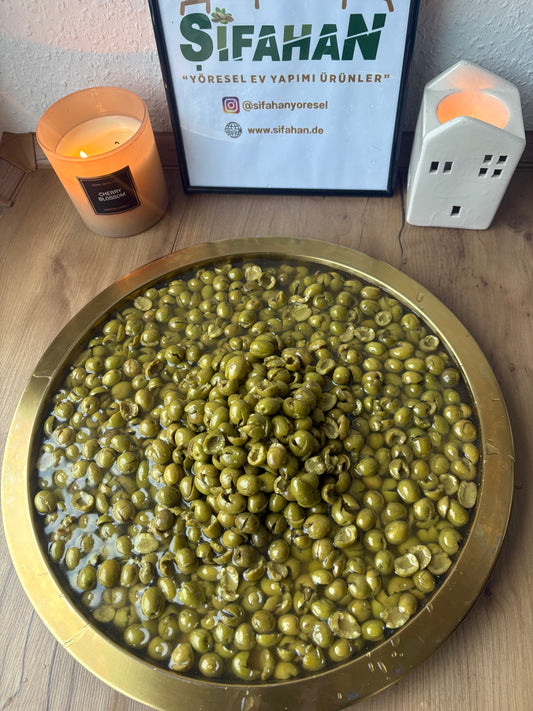 Antep Topak Yeşil Zeytin 5LT Büyük PET ( Yeni Mahsül) %98 Çekirdeksiz