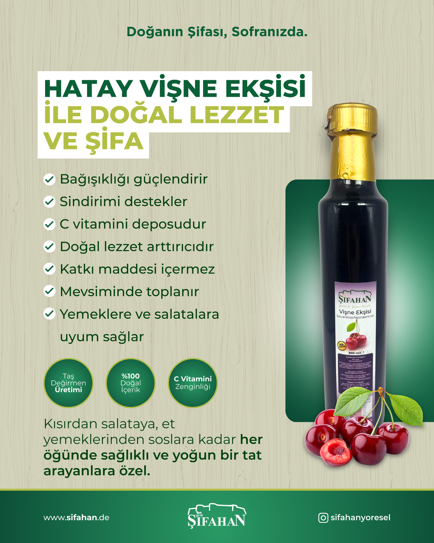 Hatay Vişne Ekşisi (600ml)