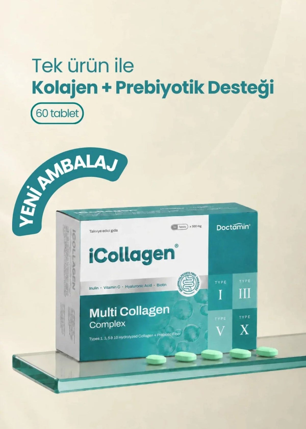 icollagen Kolajen Ve Probiyotik Tablet (60adet)