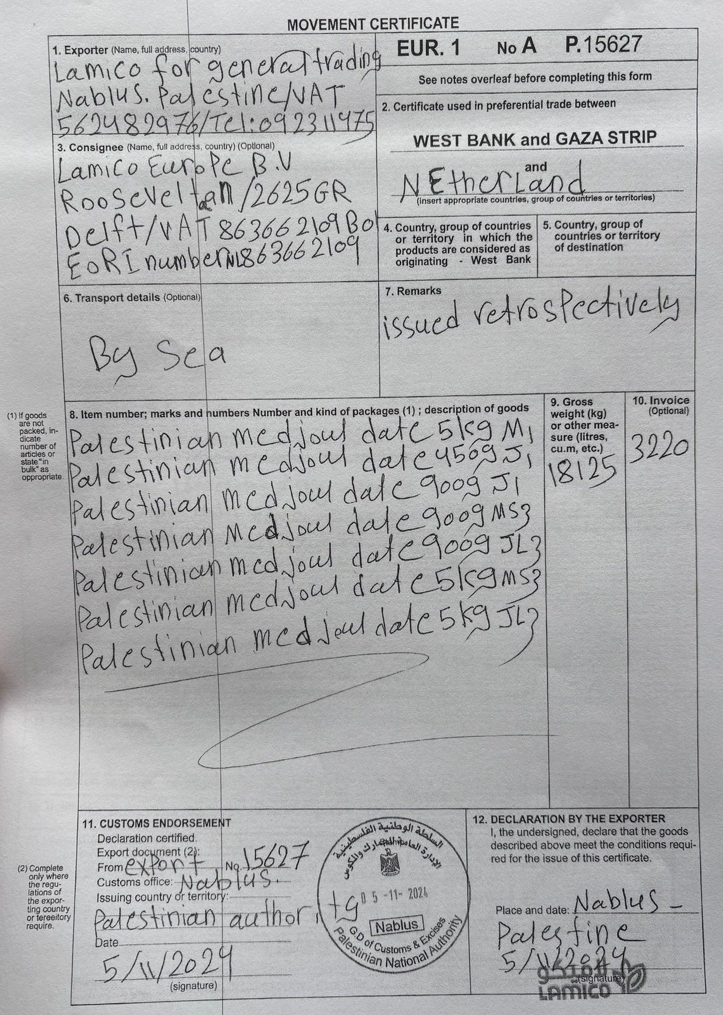 Filistin Medjoul Hurma
Jumbo Large | Iri Boy 1. Kalite | 900 g-5
Kg