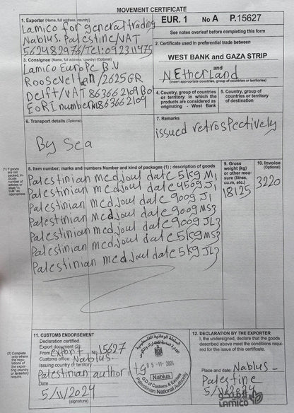 Filistin Medjoul Hurma
Jumbo Large | Iri Boy 1. Kalite | 900 g-5
Kg