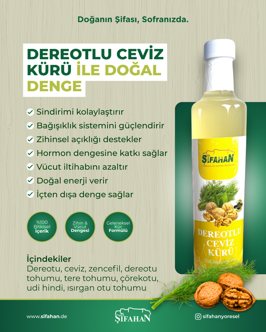 Dereotlu Ceviz Kürü 500 ml (Tiroid Kürü)