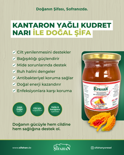 Kantaron Yağlı Kudret Narı 360g